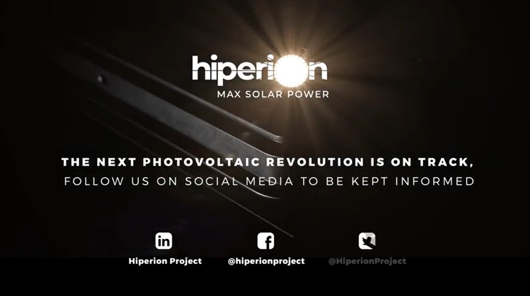 The HIPERION project final video is available now. The next photovoltaic revolution is on track